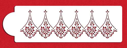 Alencon Lace Stencil - Click Image to Close